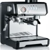 Graef ESM 802 Milegra Siebträgermaschine Schwarz-matt/edelstahl Hochglanz 20