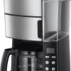 Russell Hobbs Grind&Brew Digitale Glas-Kaffeemaschine Mit Intergrierter Kaffeemühle Edelstahl/schwarz 16