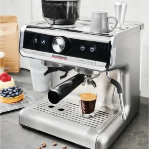 Gastroback Design Espresso Barista Pro Siebträgermaschine Edelstahl/schwarz 14