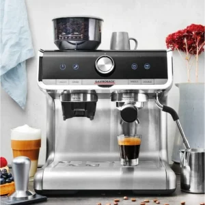 Gastroback Design Espresso Barista Pro Siebträgermaschine Edelstahl/schwarz 12