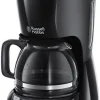 Russell Hobbs Textures Plus Glas-Kaffeemaschine Schwarz 20