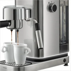 WMF Lumero Espresso Siebträgermaschine Cromargan Matt 18