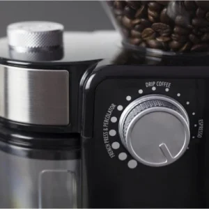 Caso Barista Crema Kaffeemühle Schwarz/silber 12